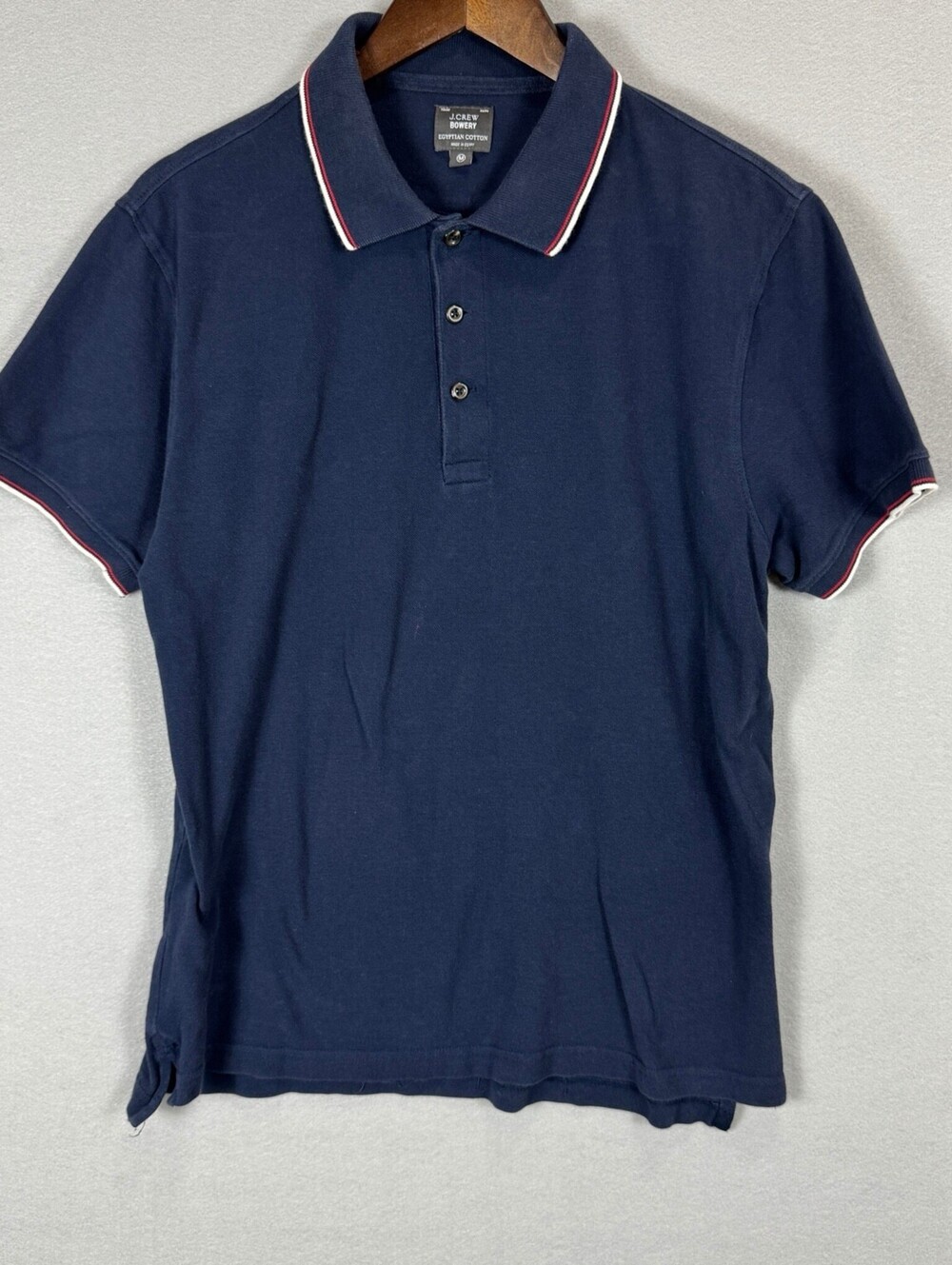 J.Crew Bowery Pique Polo Shirt Men’s M Navy